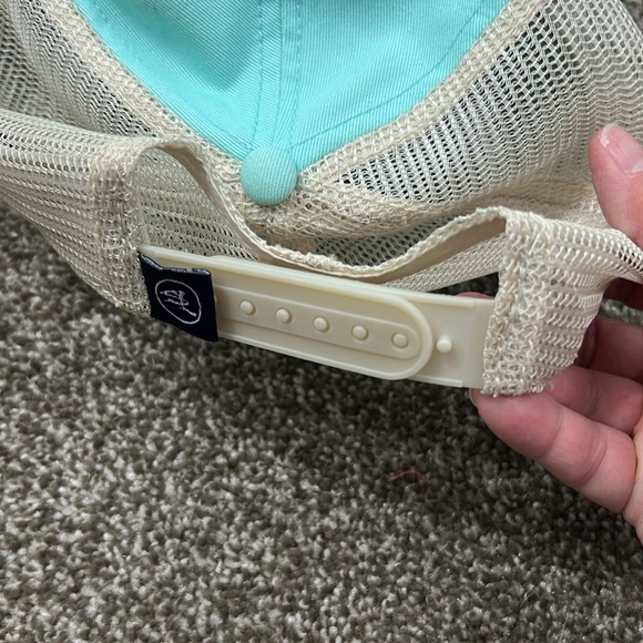 Salt Life Teal and Beige Trucker Hat - Picture 4 of 5